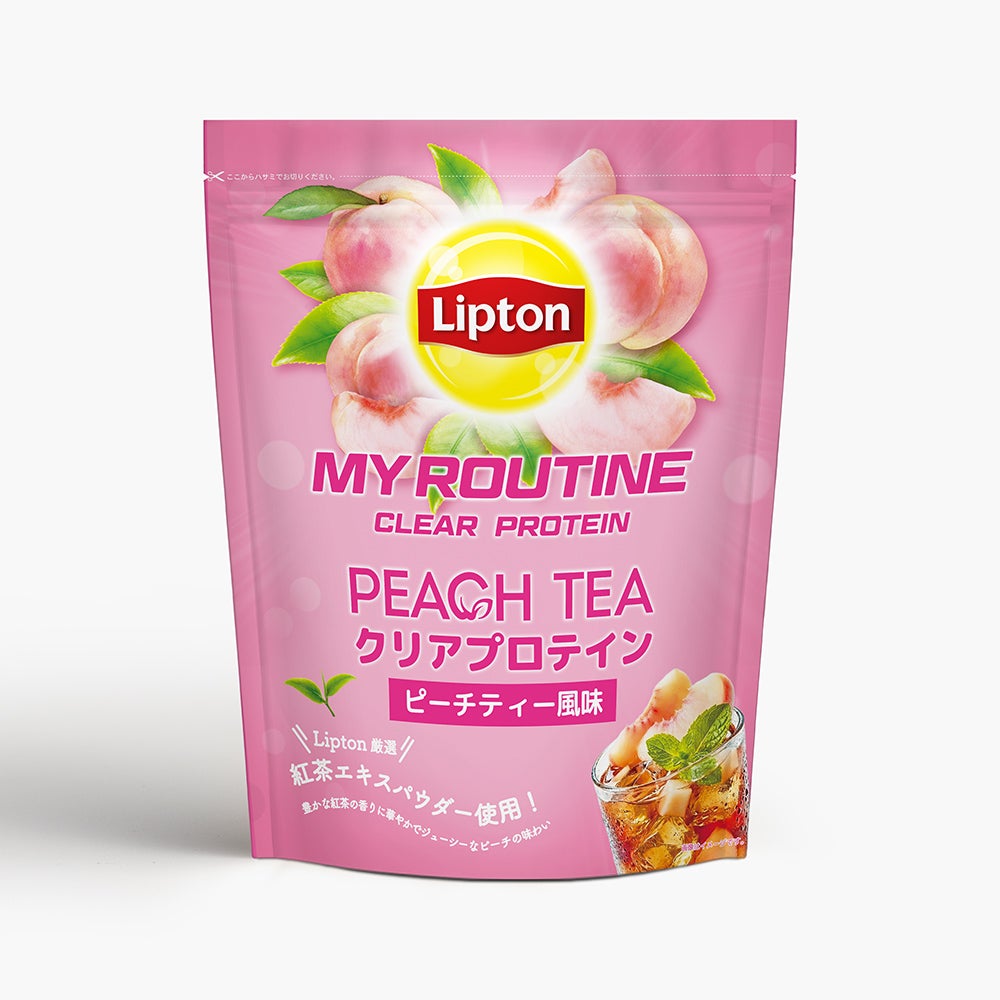マイルーティーン×Liptonコラボプロテイン ピーチティー風味 600g